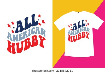 Retro 4th July T-shirt Design
