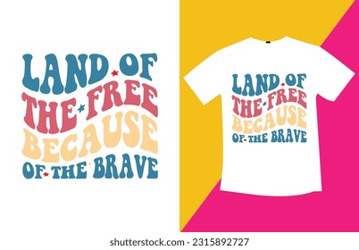 Retro 4th July T-shirt Design
