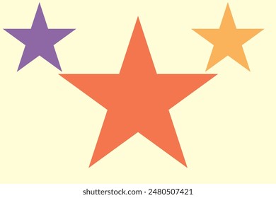 Retro 5 star icon. Customer feedback concept. Vector 5 token points stars rating review. Quality shape design. Vector five stars.