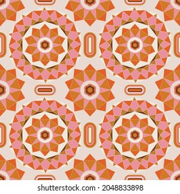 Retro 60s - 70s style with a rainbow hippie sun in a simple linear style. Naive boho style by hand, festival of colors and music, signs of peace and free love