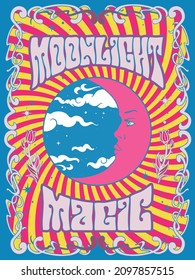 Retro 60s Inspired Psychedelic Poster Art 