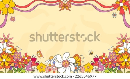 retro 60s-70s background. vector illustration