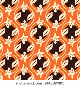 Retro 70 S Seventies Flowers Kitchen Hessian Glanoramay Designs in Fabric, Wallpaper and Textures