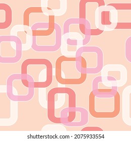 Retro 70s 80s Fun Funky Geometric Squares Curve Phone Case Background Stationary Fashion Textile Repeat Seamless Pattern