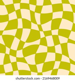 Retro 70s Abstract background vector illustration. Trippy Glitchy  groovy design. Geometric Wavy backdrop 1960s-1970s Hippie style fluid Wallpaper 