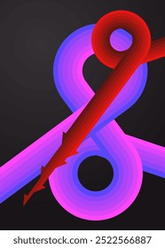 Retro 70s Lines. Groovy abstract 1970s art template. Minimalistic Vintage striped design poster. Old-fashioned rainbow color artwork.