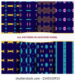 Retro 70s Seamless pattern Graphics. Retro Pattern Vector Pack.Design for decor, prints, textile, furniture, cloth, digital. 