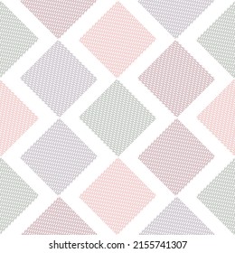 Arrière-Plan Textile De Mode Nostalgique Des années 70 rétro. Motif harmonieux d'arlequin vintage.