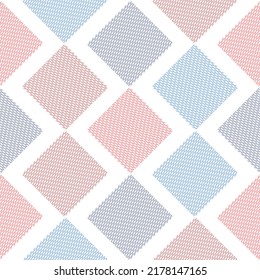 Retro 70s Style Nostalgic Fashion Textile Background. Summer Resort Print. Micro Geometric Texture
