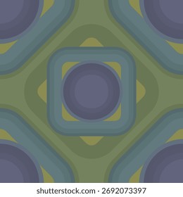 Retro 70s Wallpaper Abstract Geometric Pattern