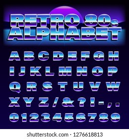 Retro 80s Alphabet