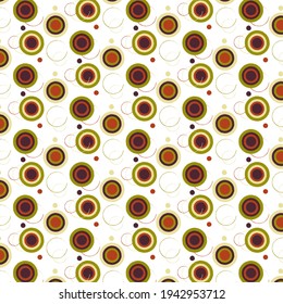 Retro 80s circles textile. 90s .  Galaxy, computer, technology . Eighties.