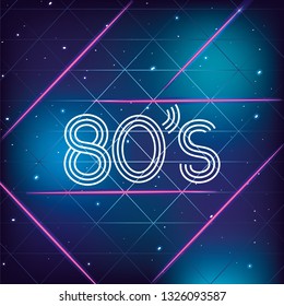 retro 80s geometric graphic background