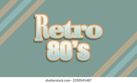 Retro 80s Modern text effect vibrant color. 3D Text effect style template. 3D fonts vector files