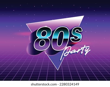 Retro 80 de estilo futurista de ciencia ficción con superauto. Ilustración de onda de sintetizador futurista vector retro en afiches de los años 80. Obra de arte retro nostálgica vaporwave cyberpunk con colores vibrantes de neón