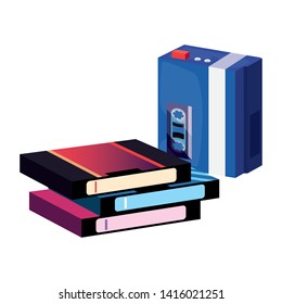 retro 80s style vector ilustration