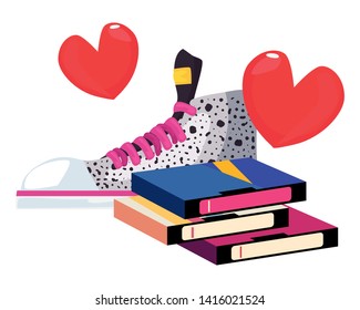 retro 80s style vector ilustration