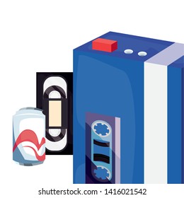 retro 80s style vector ilustration