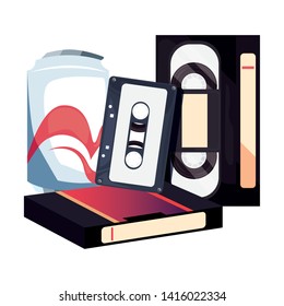 retro 80s style vector ilustration
