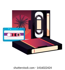 retro 80s style vector ilustration vector ilustration