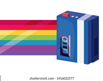 retro 80s style vector ilustration vector ilustration