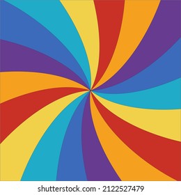 retro 90's background rainbow colors vector illustration