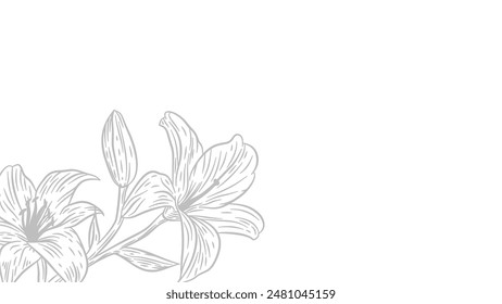 Retro 90s flower background. floral ornamental background. vintage flower line art background. Floral hand drawn background. vintage flower ornament wallpaper.