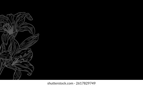 Retro 90s flower background. vintage flower line art background. vintage flower ornament background. floral ornamental wallpaper. Floral hand drawn background.