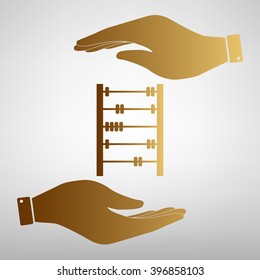 Retro abacus sign