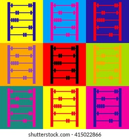 Retro abacus sign