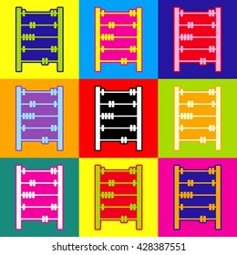 Retro abacus sign
