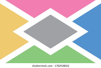 conjunto de fondo de formas geométricas abstractas coloridas.