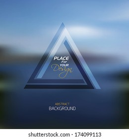 Retro abstract background. Geometric style-web and mobile interface template. Vector