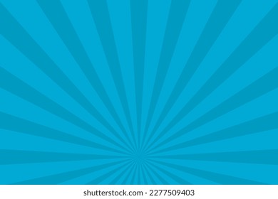 Retro abstract background rays. Sunburst pattern blue vector background. Radial burst background pattern.