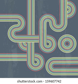 retro abstract background in vector format