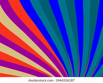 Retro abstract background vector, vintage geometric lines design, simple colorful lines classic grunge wallpaper.