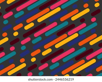 Retro abstract background vector, vintage geometric lines design, simple colorful lines classic grunge wallpaper.