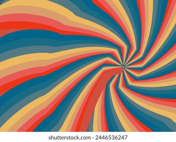 Retro abstract background vector, vintage geometric lines design, simple colorful lines classic grunge wallpaper.