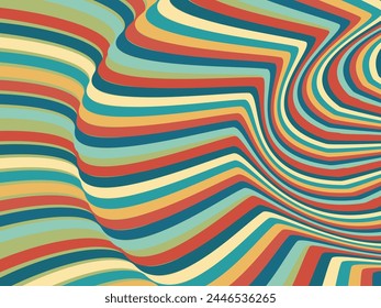 Retro abstract background vector, vintage geometric lines design, simple colorful lines classic grunge wallpaper.