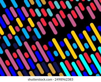 Vector de fondo abstracto retro, diseño de líneas geométricas vintage, líneas de colores simples Fondo de pantalla grunge clásico.	