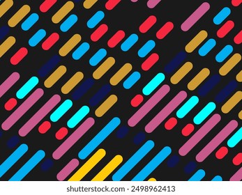 Retro abstract background vector, vintage geometric lines design, simple colorful lines classic grunge wallpaper.	