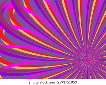 Retro abstract background vector, vintage geometric lines design, simple colorful lines classic grunge wallpaper.