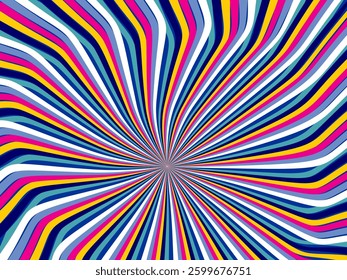 Retro abstract background vector, vintage geometric lines design, simple colorful lines classic grunge wallpaper.