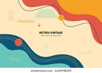 Retro Abstract Background, Vintage background