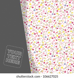 retro abstract background to write your text. vector design.