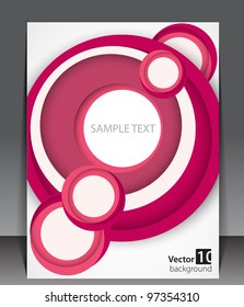 Retro abstract Blank. Vector