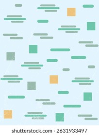 Plano de fundo de blocos e linhas abstratos retroativos