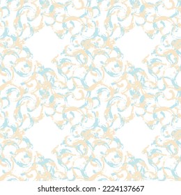 Pincel abstracto retro de patrón sin costuras.Suit para textil, tela, vector gráfico.