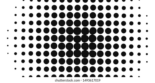 Retro abstract circle halftone background. Abstract geometric background. Grunge round shape. Vector round effect. EPS 10