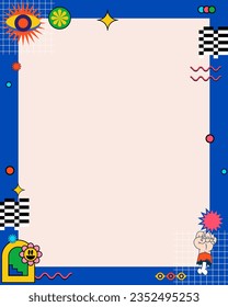 Abstrakter, bunter Rahmen abstrakter Vektorgrafik-Vektordesign-Banner aus modernem geometrischem Event-Vektorelement